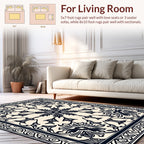 Classic Floral Swirl Pattern Rug