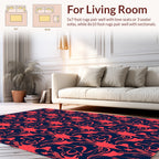 Bold Abstract Form Pattern Rug