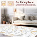 Abstract Organic Wave Pattern Rug