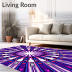 Radiant 2Tone Geometric Design Rug