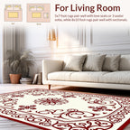 Ornate Floral Swirls Pattern Rug