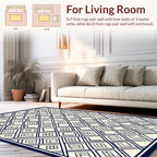 Classic Interlocking Geometric Pattern Rug