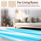 Abstract Vertical Blue Strokes Rug
