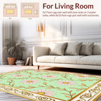 Elegant Floral Vine Pattern Rug