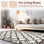 Bold Geometric Intersecting Lines Rug