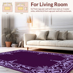Ornate Floral Border Design Rug