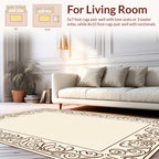 Classic Scrollwork Border Design Rug