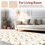 Pastel Abstract Petal Pattern Rug