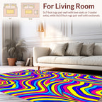 Groovy Swirls Pattern Rug