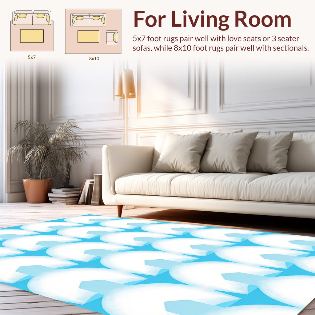 Abstract Sunburst Pattern Rug
