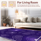 Cosmic Swirls Abstract Line Art Rug
