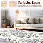 Ornate Floral Damask Pattern Rug