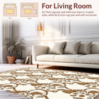 Brown Sketchy Organic Swirls Rug