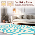 Abstract Swirls Pattern Rug