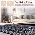 Intricate Vintage Floral Ornament Rug