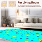 Colorful Star Pattern Rug