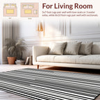 Bold Vertical Stripe Accent Rug