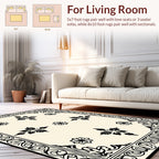 Classic Floral Scrollwork Borders Rug