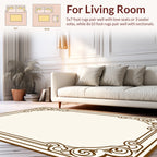 Intricate Swirl Frame Design Rug