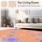 Vintage Floral Vines Pattern Design Rug