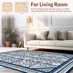 Geometric Deco Style Lattice Pattern Rug