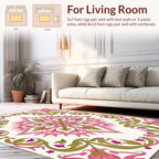 Victorian Floral Medallion Pattern Rug
