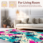 Vibrant Splatter Pattern Design Rug