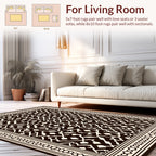 Intricate Lattice Work Motif Design Rug