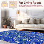 Intricate Floral Scrollwork Royal Pattern Rug
