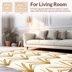 Amber Sunburst Symmetric Pattern Design Rug