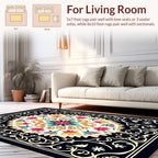 Ornate Floral Mandala Design Rug