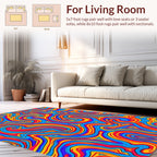 Vibrant Swirl Pattern Design Rug