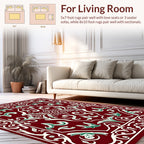 Rich Floral Swirl Decorative Rug