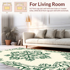 Ornate Floral Scrollwork Pattern Design Rug