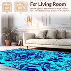 Symmetrical Floral Pattern Design Rug