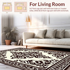 Intricate Swirls Central Motif Rug
