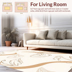Floral Sketch Swirl Pattern Rug