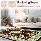 Classic Floral Medallion Bordered Rug