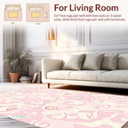 Whimsical Pastel Swirl Pattern Rug