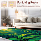 Lush Tropical Foliage Scenic Design Rug