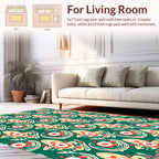 Abstract Floral Whimsical Pattern Rug