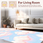 Pastel Clouds Dreamy Pattern Rug