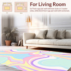 Pastel Swirls Pattern Rug