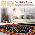 Ornate Floral Lattice Pattern Rug