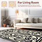 Art Nouveau Floral Swirls Rug