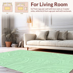 Abstract Swirls Linear Pattern Rug