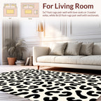 Modern Leopard Spot Print Pattern Rug