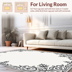 Vintage Floral Scrollwork Pattern Rug