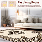 Intricate Floral Motif With Border Design Rug