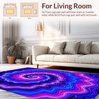 Vibrant Swirl Galaxy Pattern Rug